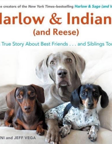 Book is Pawtographed by Harlow, Indiana and Reese and Signed by the authors